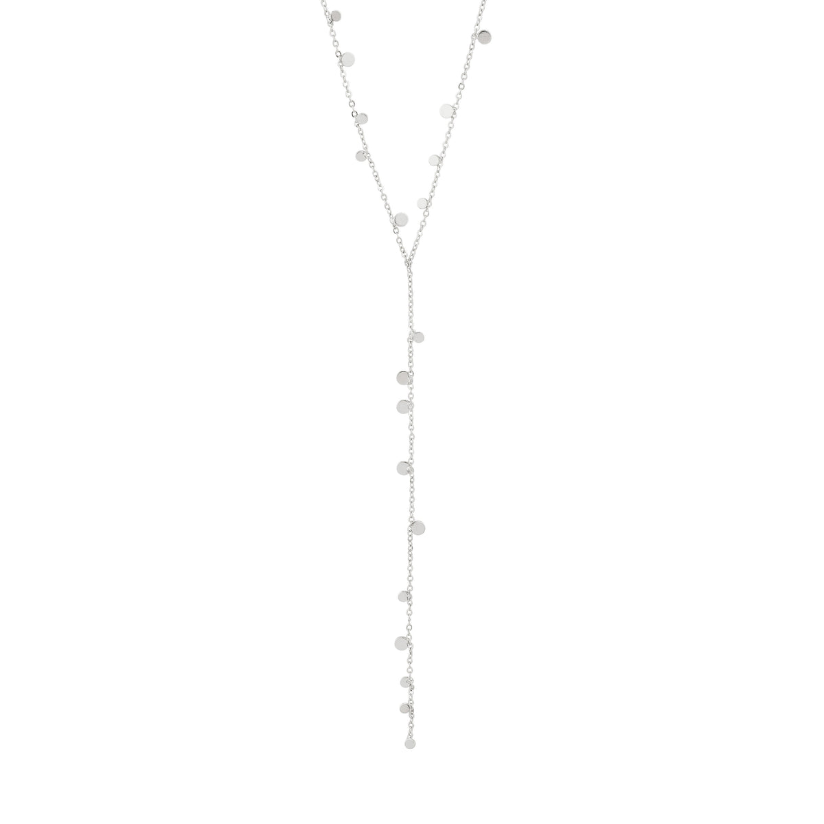 Collier BAYLEN en Y à pendentifs – finition plaquée argent de Pilgrim, vue 1
