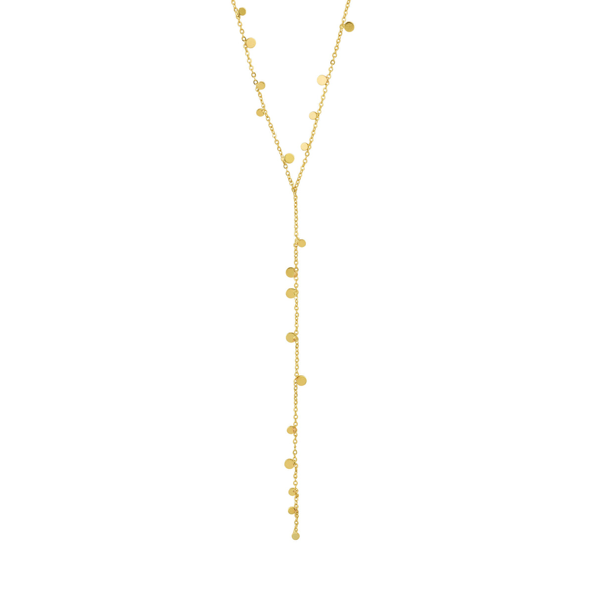 Collier BAYLEN en Y à pendentifs – finition plaquée or de Pilgrim, vue 1