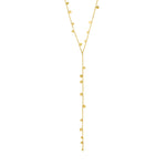 Collier BAYLEN en Y à pendentifs – finition plaquée or de Pilgrim, vue 1