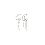 Boucles d'oreilles LUNITH – finition plaquée argent de Pilgrim, vue 1