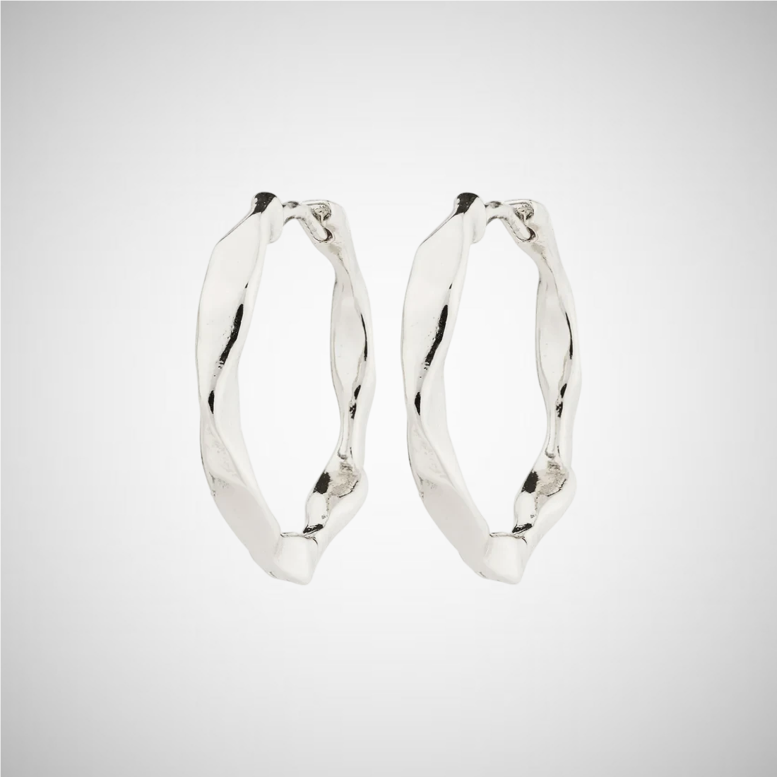 Boucles d’oreilles DAWN – finition plaquée argent de Pilgrim