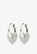 Boucles d’oreilles DUNE avec cristaux – finition plaquée argent de Pilgrim