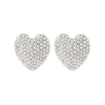 Boucles d’oreilles DUNE en cœur – finition plaquée or de Pilgrim