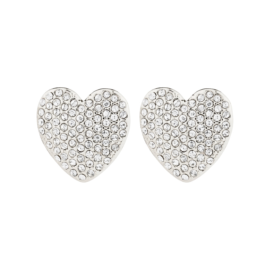 Boucles d’oreilles DUNE en cœur – finition plaquée or de Pilgrim