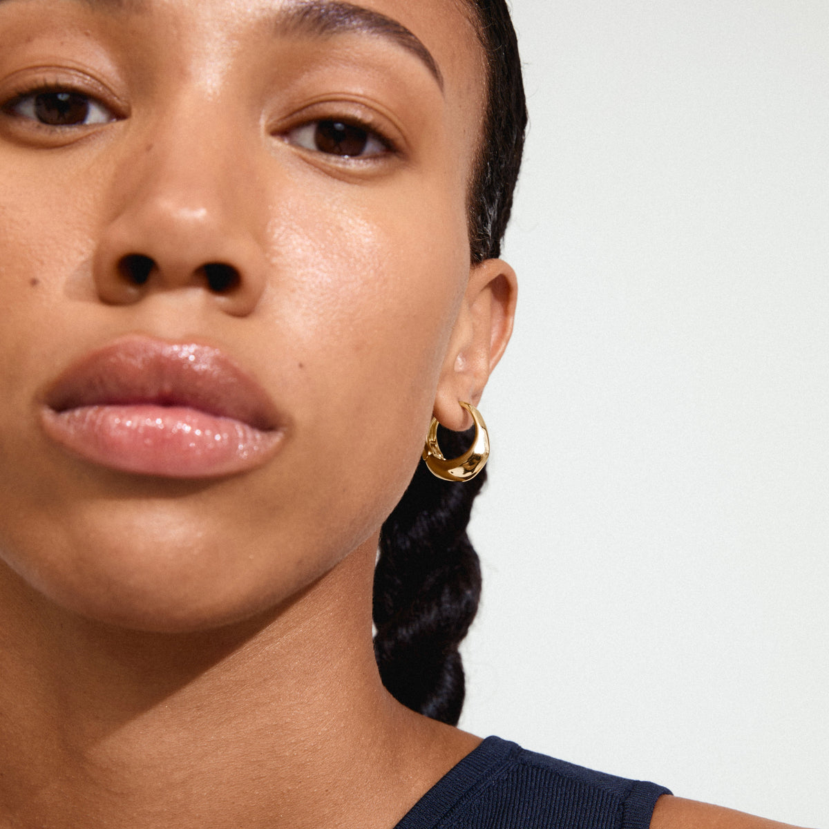 Boucles d’oreilles DUNE – finition plaquée or de Pilgrim, vue 2