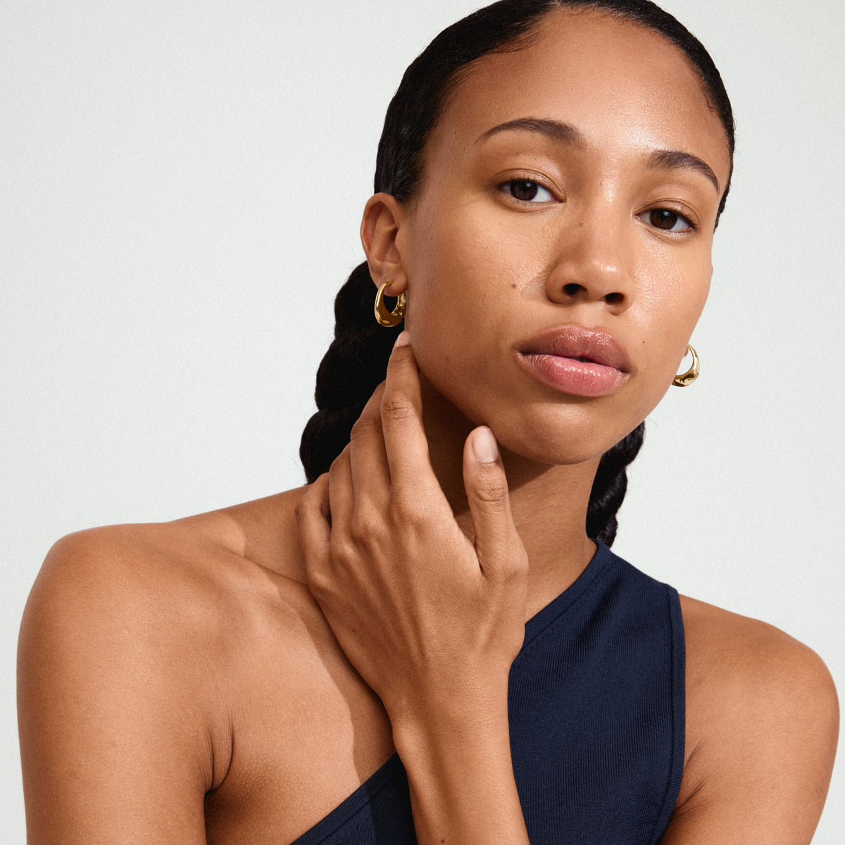 Boucles d’oreilles DUNE – finition plaquée or de Pilgrim, vue 3