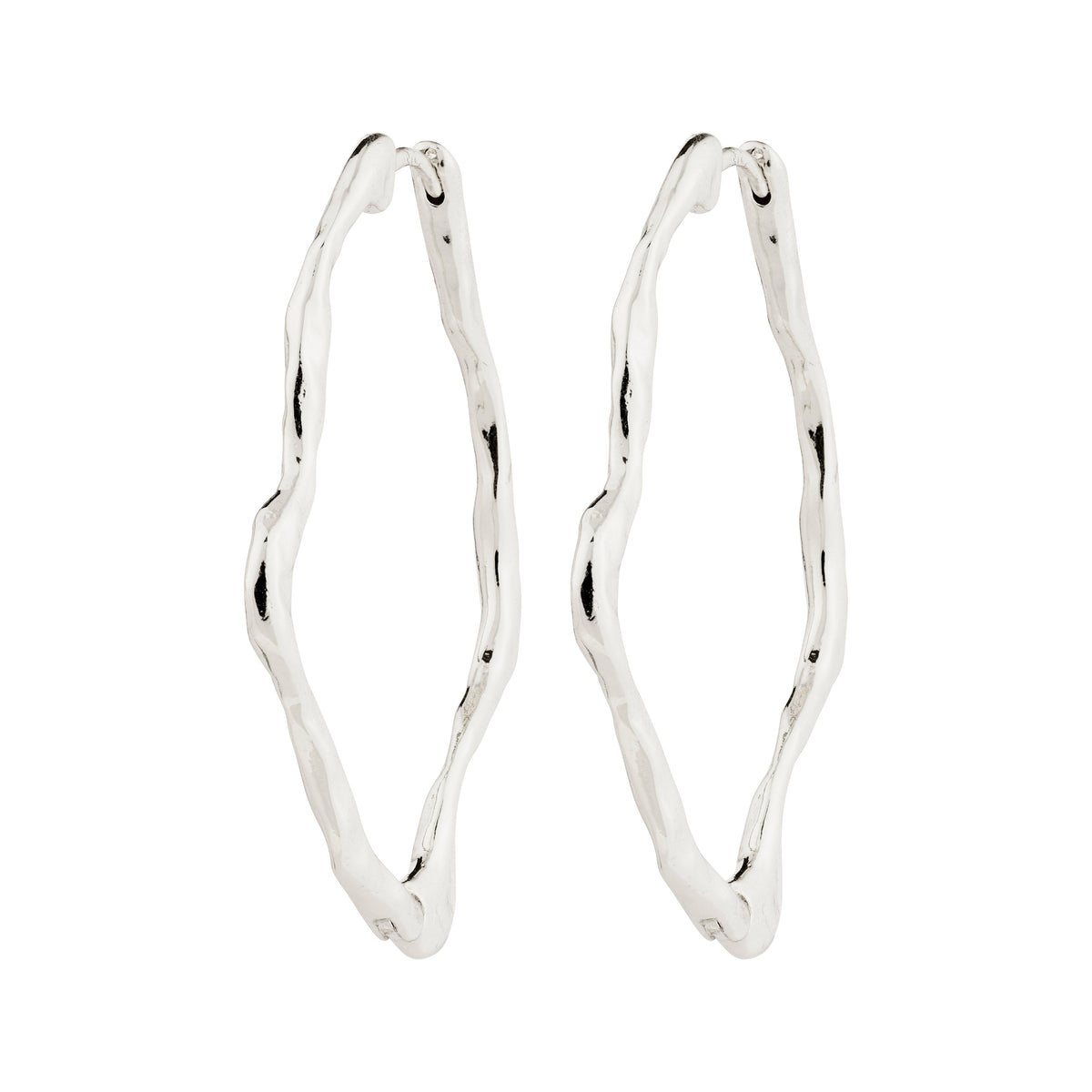 Boucles d’oreilles DYLAN – finition plaquée argent de Pilgrim
