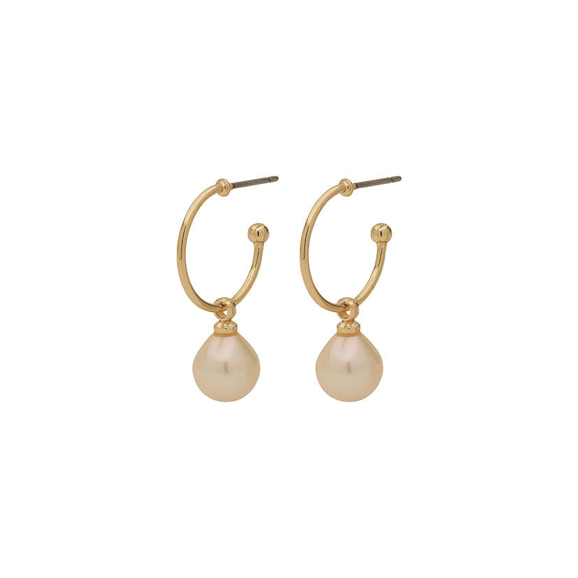 Boucles d’oreilles EILA avec perles de Pilgrim, finition or