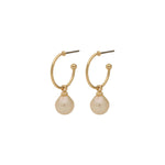 Boucles d’oreilles EILA avec perles de Pilgrim, finition or