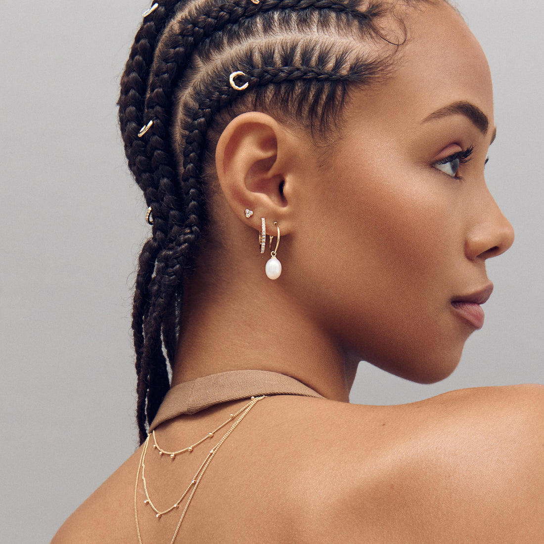 Boucles d’oreilles EILA avec perles de Pilgrim, vue 2