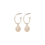 Boucles d’oreilles EILA avec perles de Pilgrim, finition argent, vue 4