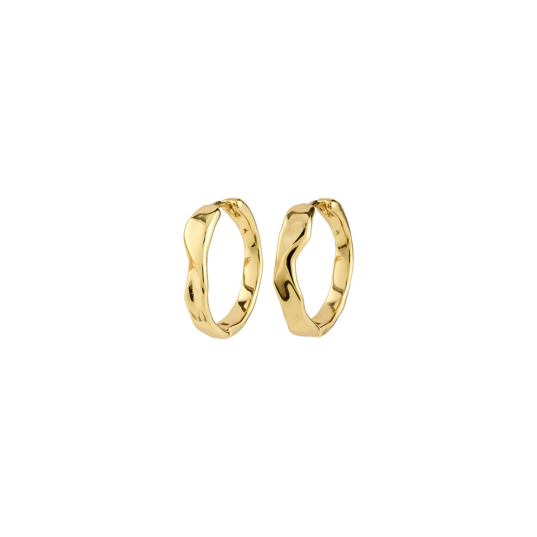 Boucles d’oreilles ember – finition plaquée or de Pilgrim