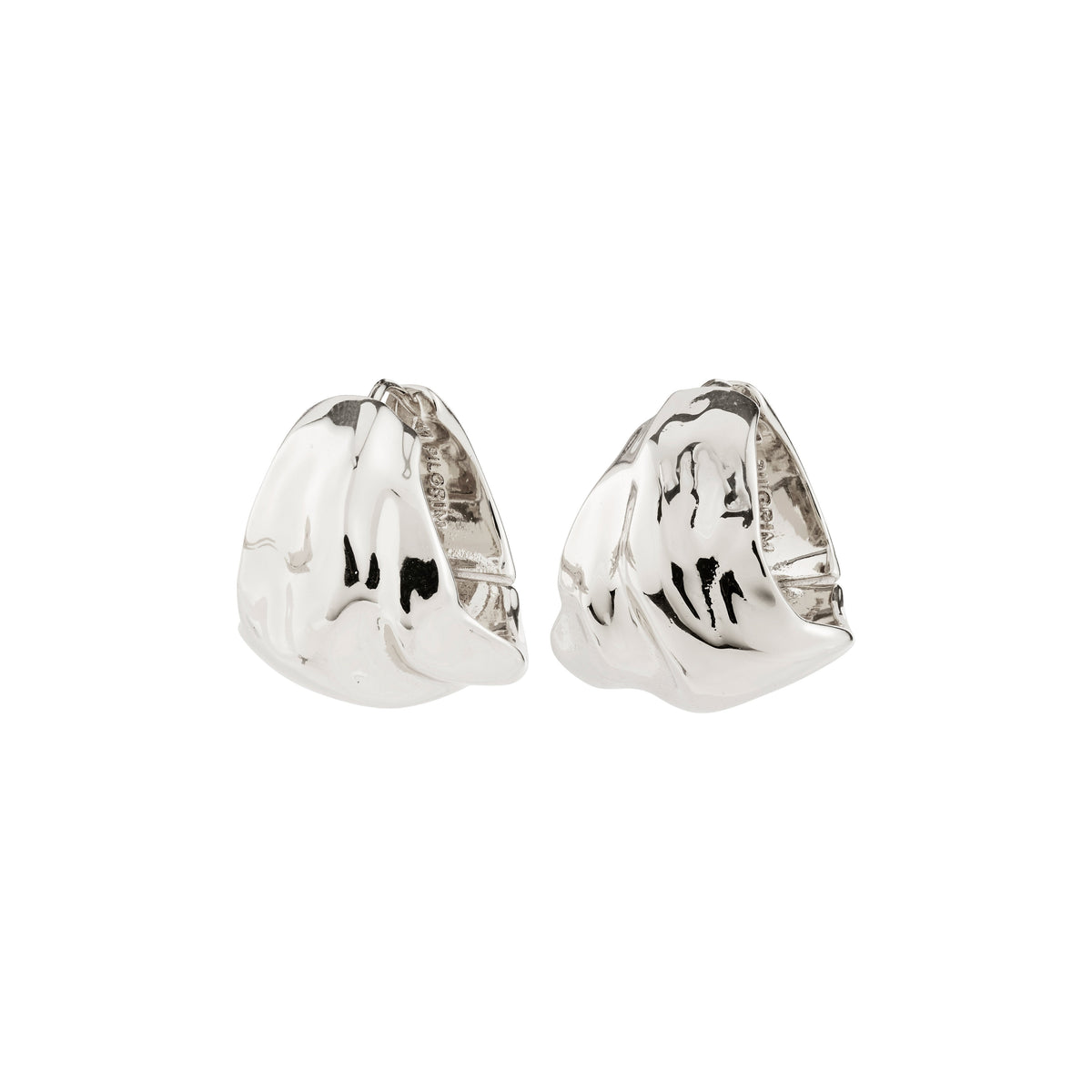 Boucles d’oreilles johnnie – finition plaquée argent de Pilgrim