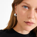 Boucles d’oreilles johnnie – finition plaquée argent de Pilgrim, vue 2