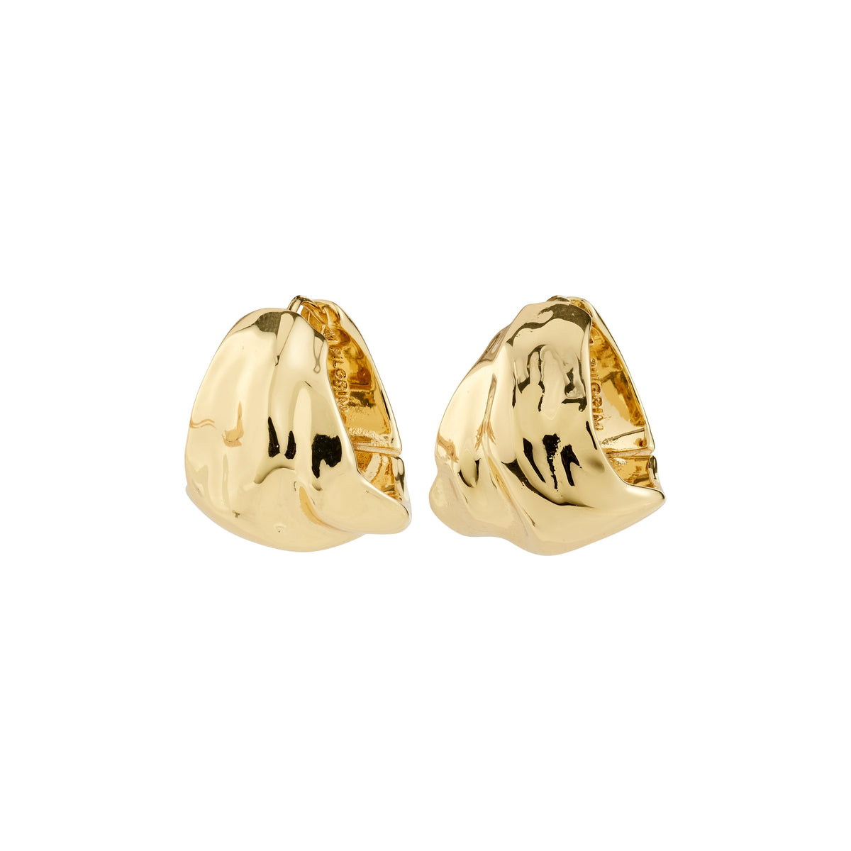 Boucles d’oreilles johnnie – finition plaquée or de Pilgrim