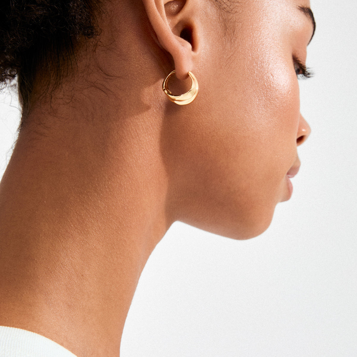 Boucles d’oreilles johnnie – finition plaquée or de Pilgrim, vue 2