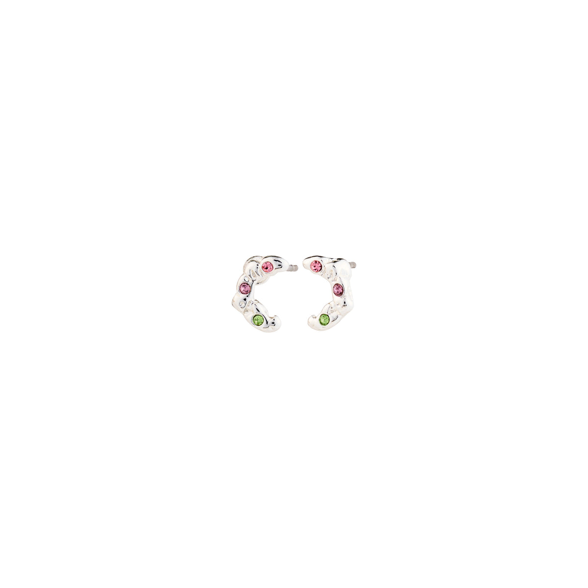 Boucles d’oreilles KORA – finition plaquée argent de Pilgrim