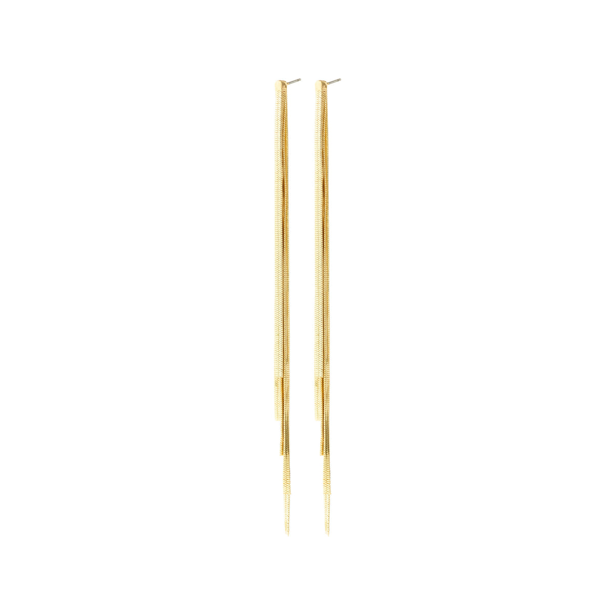 Boucles d’oreilles OLANOR à chaînes – plaqué or de Pilgrim