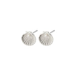 Boucles d’oreilles OPAL en coquillage plaquées – finition plaquée argent de Pilgrim