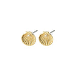 Boucles d’oreilles OPAL en coquillage plaquées – finition plaquée or de Pilgrim