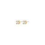 Boucles d’oreilles RAVI en zircon – 4 mm – plaqué or de Pilgrim
