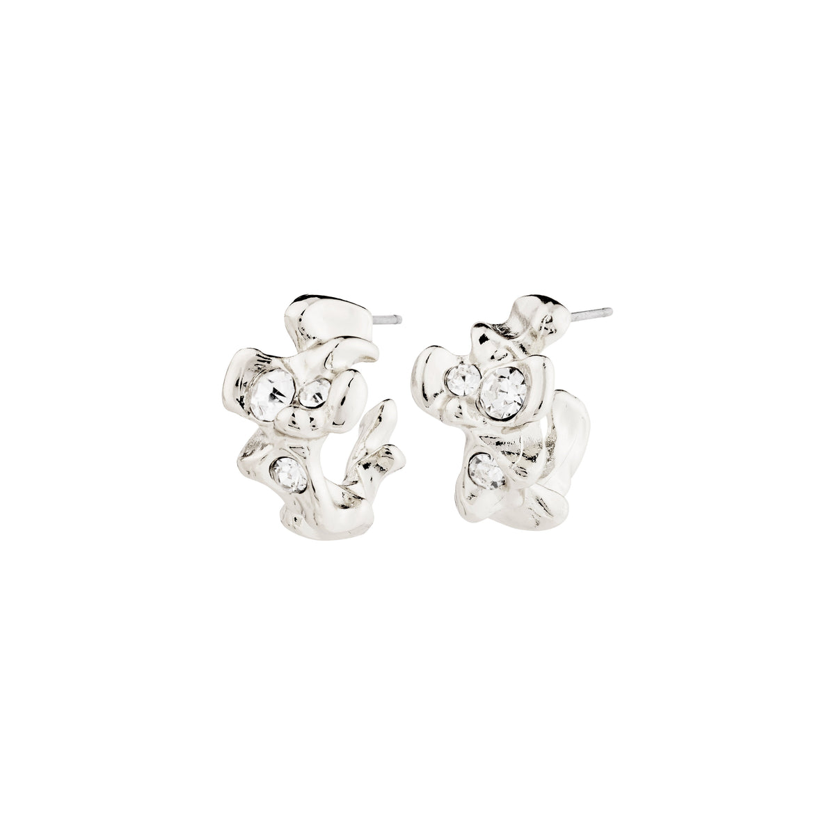 Boucles d’oreilles SUNSET – finition plaquée argent de Pilgrim
