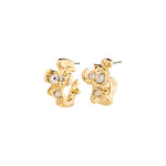 Boucles d’oreilles SUNSET – finition plaquée or de Pilgrim