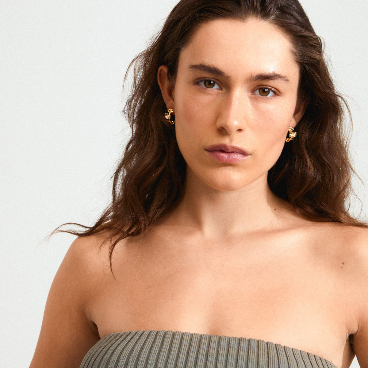 Boucles d’oreilles SUNSET – finition plaquée or de Pilgrim, vue 3