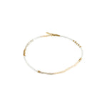 Bracelet ALISON blanc – finition plaquée or de Pilgrim