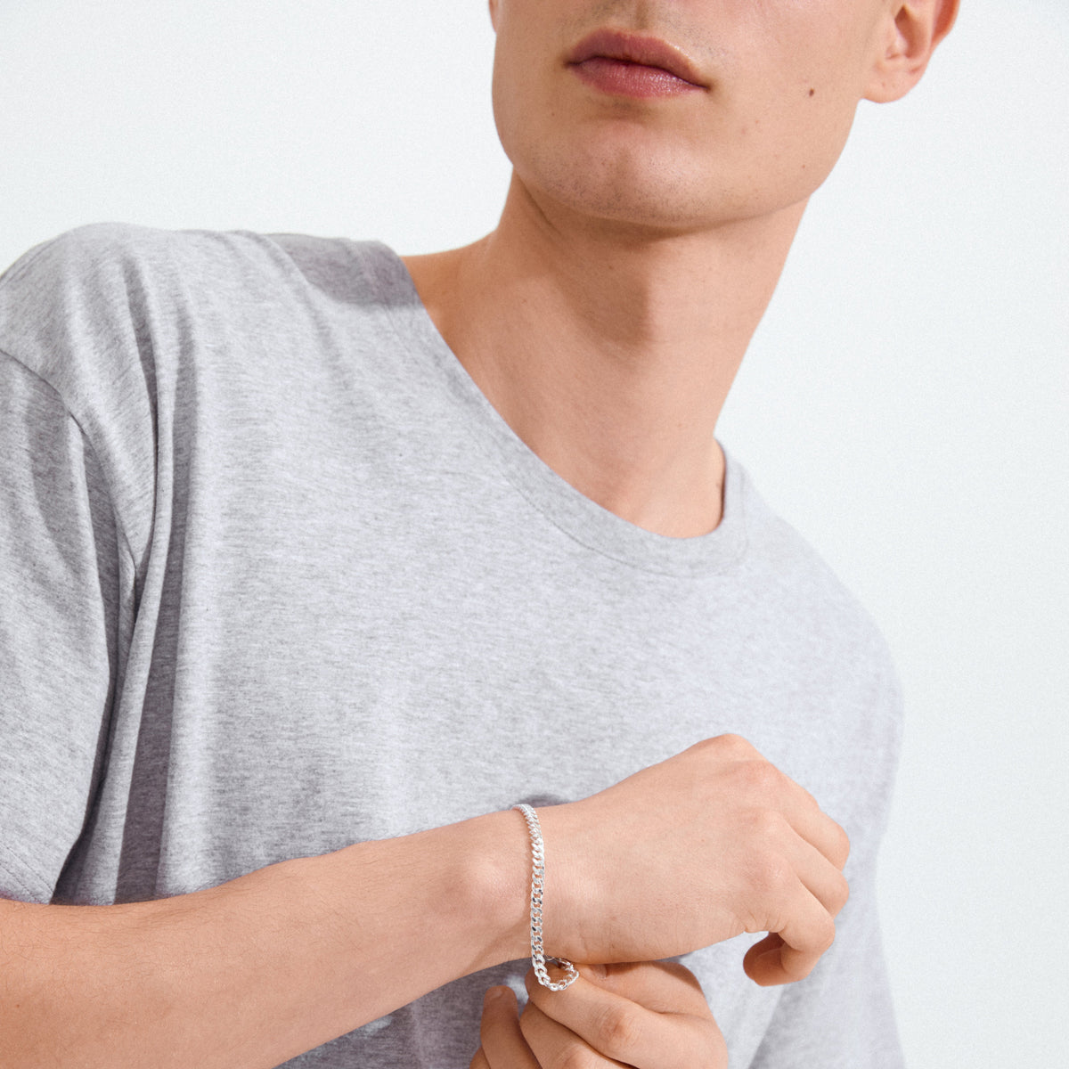 Bracelet chaîne gourmette TARO – plaqué argent de Pilgrim, vue 2