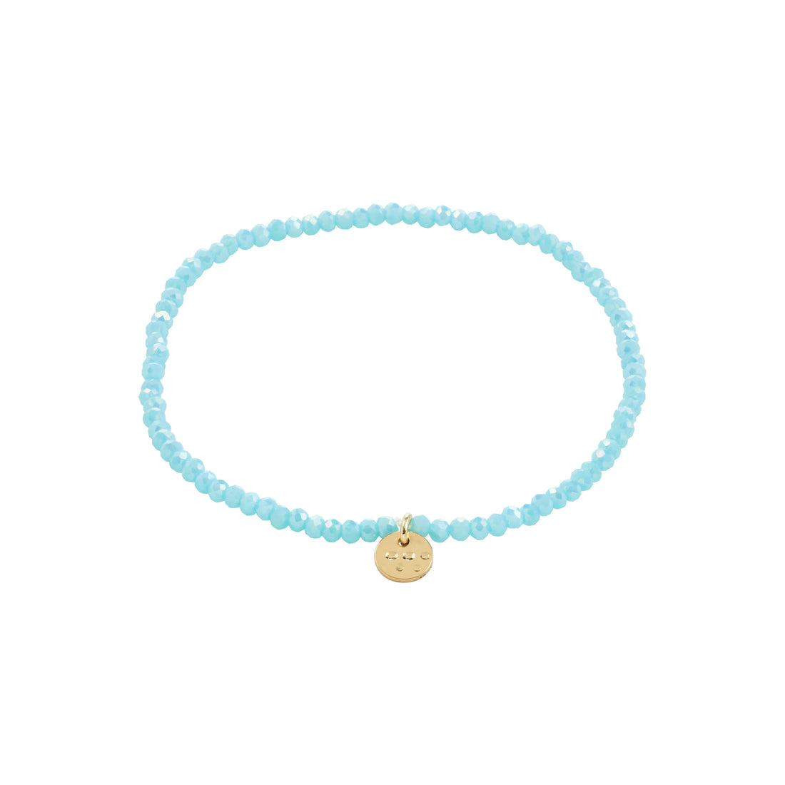 Bracelet INDIE bleu ciel – finition plaquée or de Pilgrim