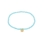 Bracelet INDIE bleu ciel – finition plaquée or de Pilgrim