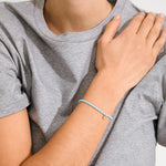 Bracelet INDIE bleu ciel – finition plaquée or de Pilgrim, vue 2