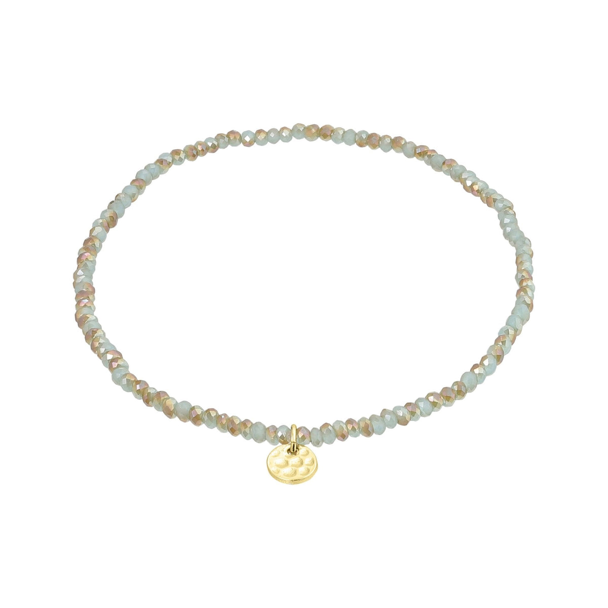 Bracelet INDIE bleu océan – finition plaquée or de Pilgrim