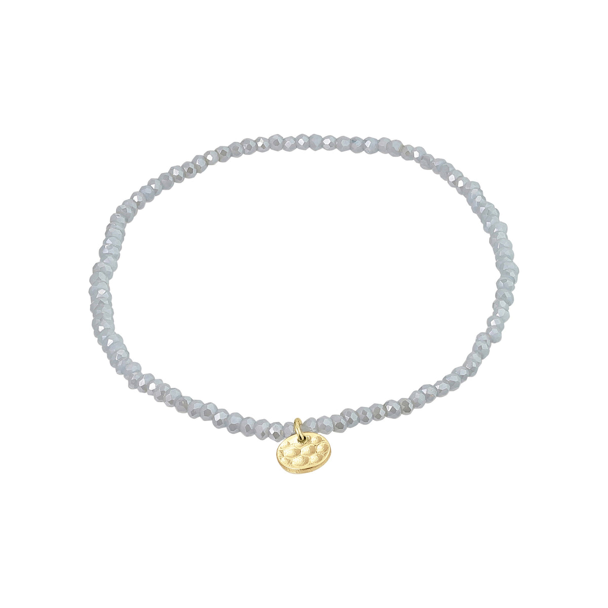 Bracelet INDIE gris – finition plaquée or de Pilgrim
