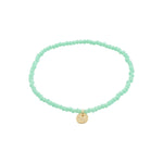 Bracelet INDIE vert menthe – finition plaquée or de Pilgrim