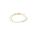 Bracelet LENNON à perles 2-en-1 – plaqué or de Pilgrim