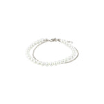 Bracelet LENNON avec perles 2-en-1 – plaqué argent de Pilgrim