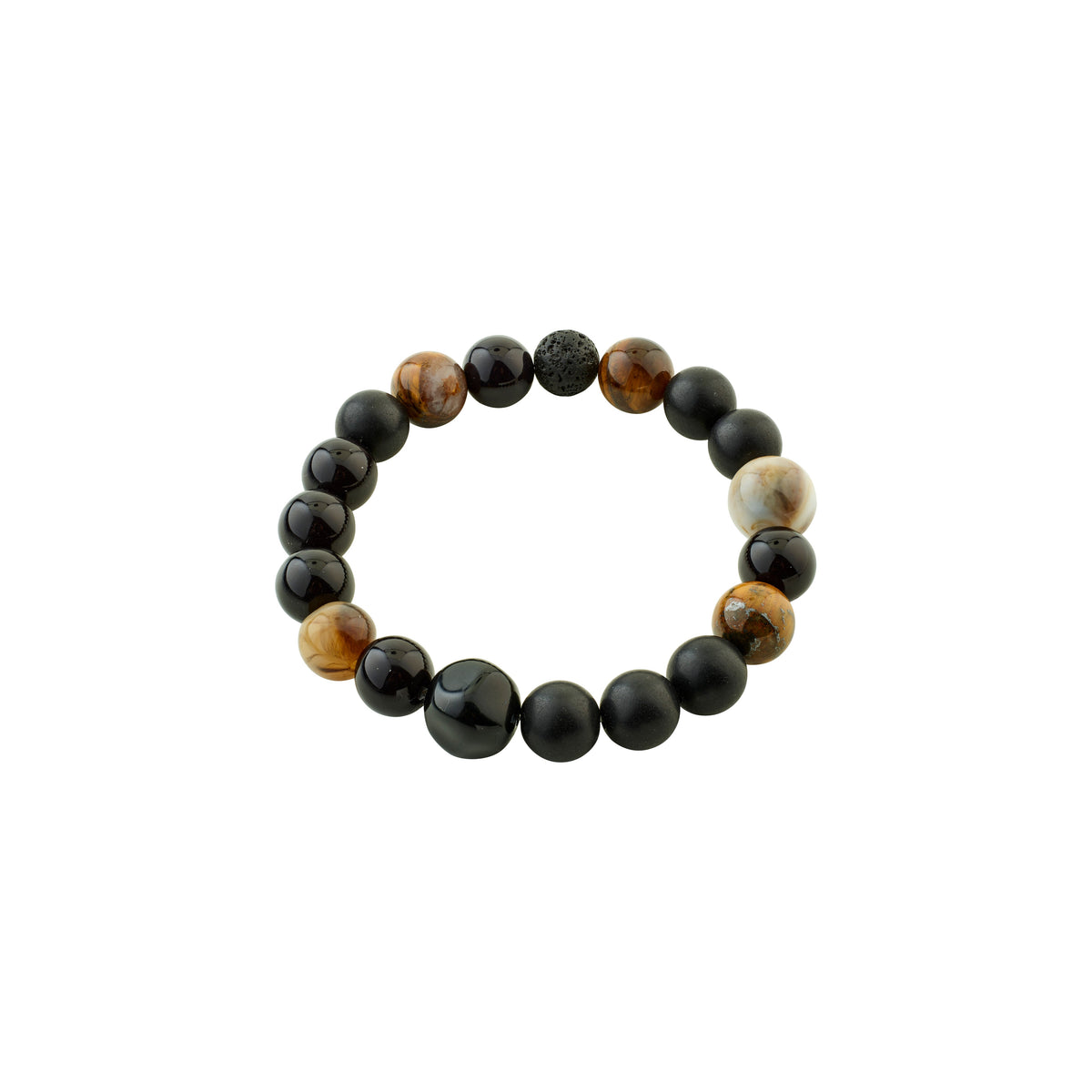 Bracelet MAREO à perles noires de Pilgrim