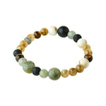 Bracelet ROOT à perles multicolores – plaqué argent de Pilgrim