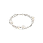 Bracelet BREEZE perle et cristal – finition plaquée argent de Pilgrim