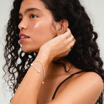 Bracelet BREEZE perle et cristal – finition plaquée argent de Pilgrim, vue 2