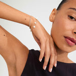 Bracelet BREEZE perle et cristal – finition plaquée or de Pilgrim, vue 2