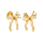 Boucles d'oreilles CASSIAN forme de boucle – finition plaquée or de Pilgrim