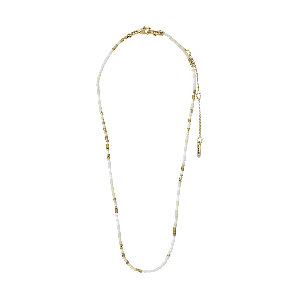 Collier ALISON blanc – finition plaquée or de Pilgrim, vue 2