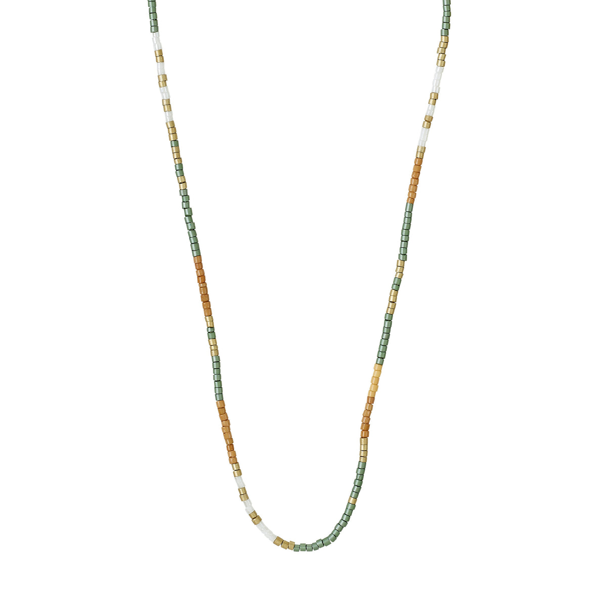 Collier ALISON brun – finition plaquée or de Pilgrim