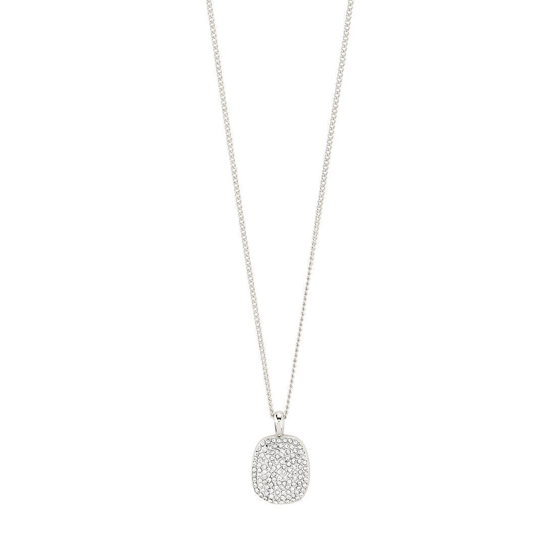 Collier ember cristal – finition plaquée argent de Pilgrim