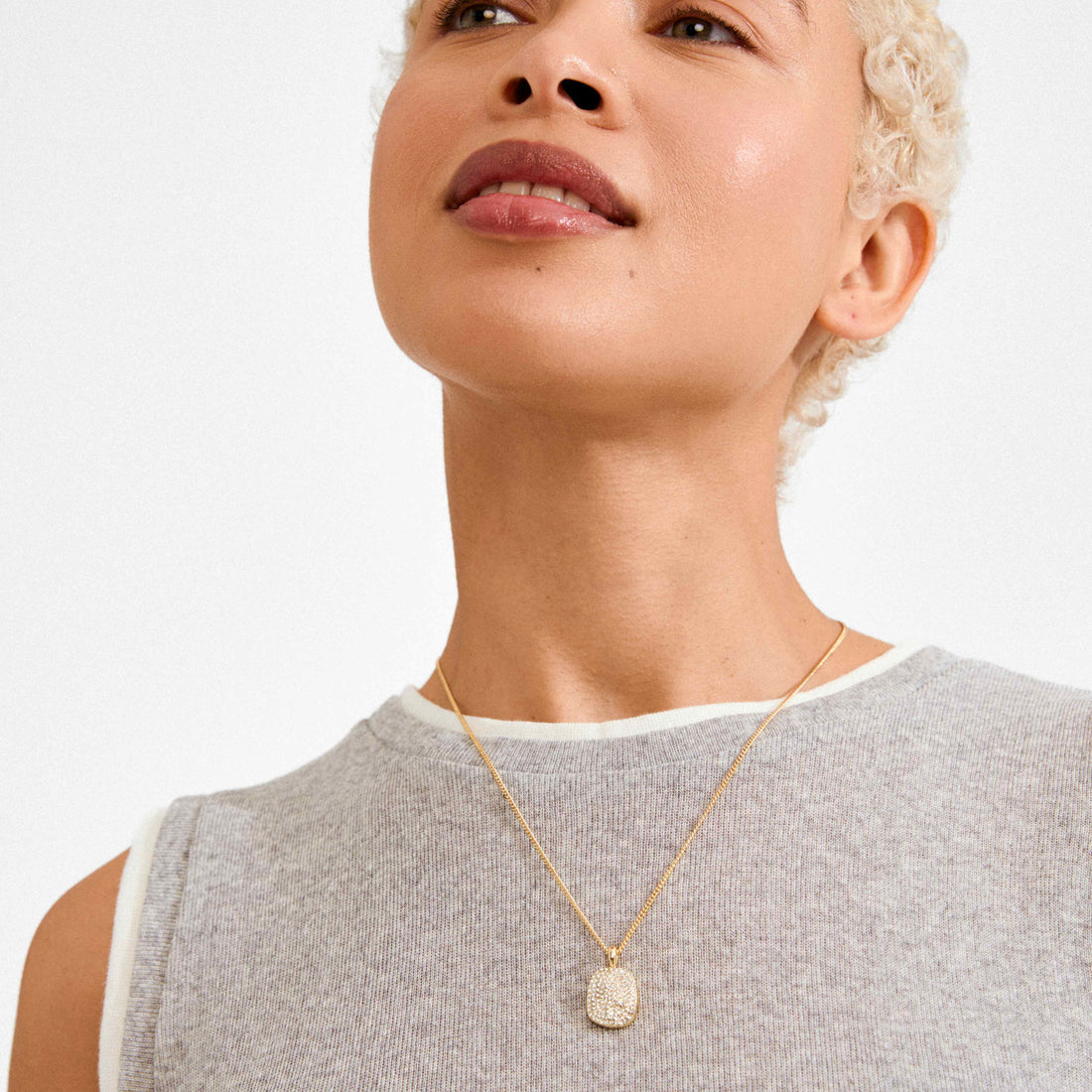Collier ember cristal – finition plaquée or de Pilgrim, vue 3