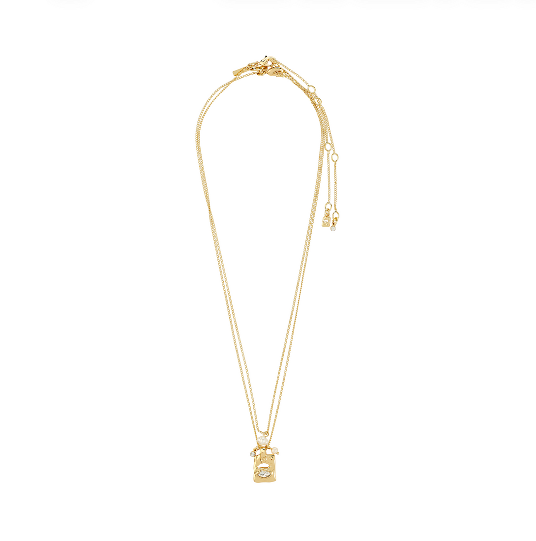 Collier fire cristal – finition plaquée or de Pilgrim, vue 2