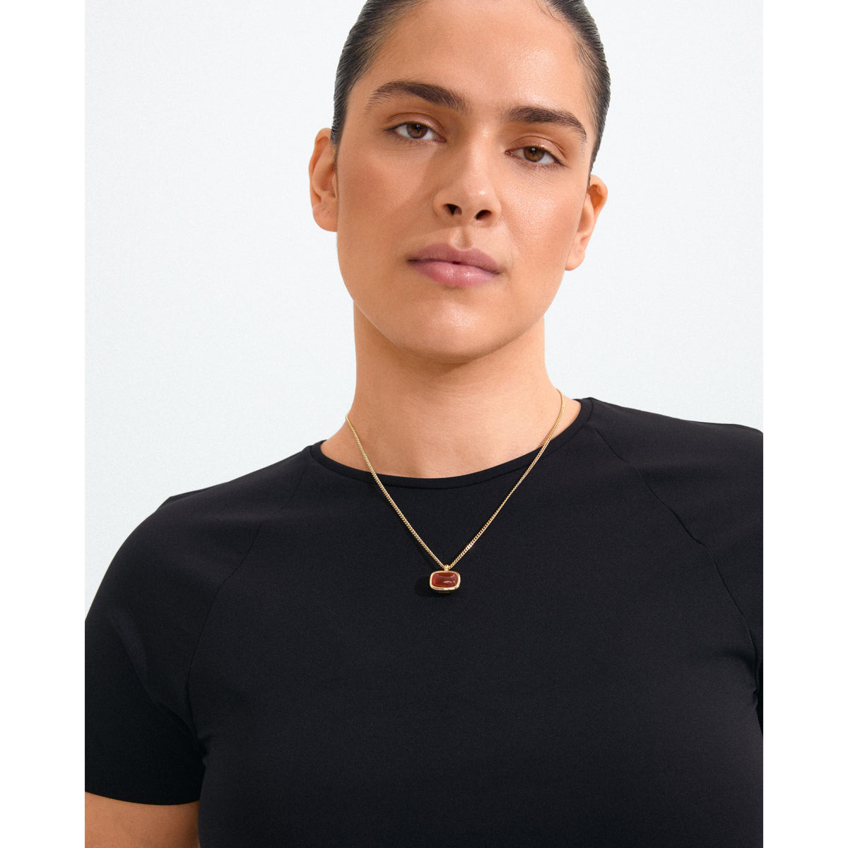 Collier NOW avec agate rouge – plaqué or de Pilgrim, vue 2